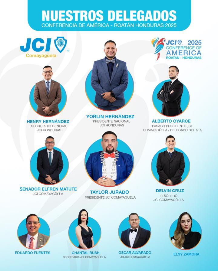 Equipo de JCI Comayagüela en evento nacional